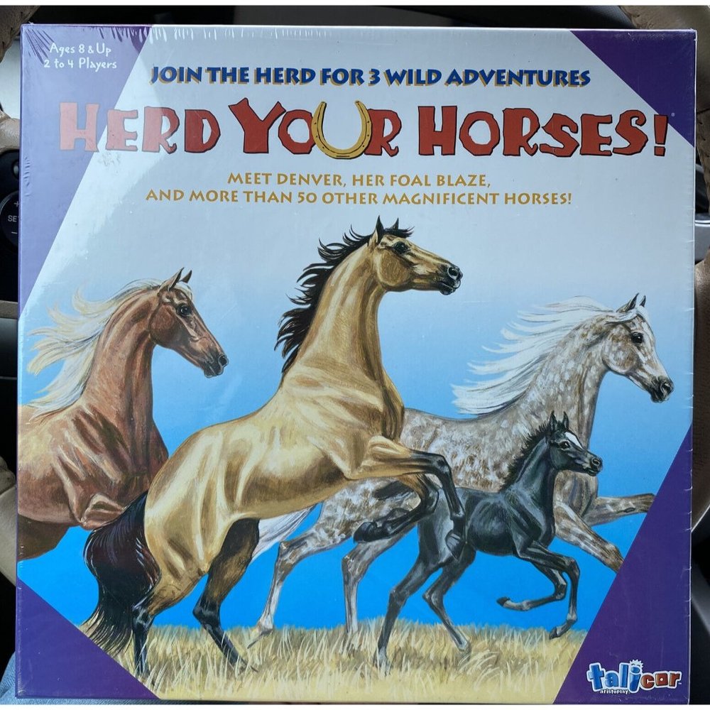 Herd Your Horses Board Game 2018 Talicor Complete Meet Denver Her Foal Blaze Fun